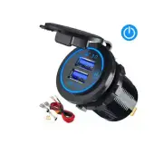 GameMantra 12V Car Cigarette Lighter Socket Dual QC3.0 USB Ports Fast Charger...