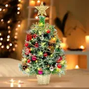 "Tabletop Small Xmas Trees 20"" Prelit Mini Christmas Trees with LightsBatter...