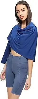 [OhSunny] Women UPF 50+ Travel Scarf Sun Protection Shawl Wrap Summer Swimsuit Beach Cover Up Cooling Blanket SLO5M231YT