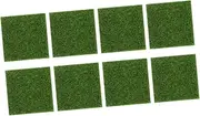 1set Lifelike Artificial Moss Turf for Miniature Gardens High Temperature Resistant Decorative Plant Easy to Cut and Glue for Decor and Craft Projects 8pcs