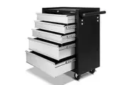 Giantz 5 Drawer Tool Box Cabinet Chest Trolley Box Garage Storage Toolbox Grey