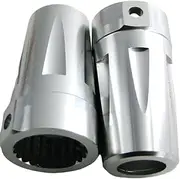 2pcs Aluminum Alloy Rear Hub Carrier for SCX10 1/10 Crawler Wear Resistant RC Car Accessories Replacement Parts, Silver
