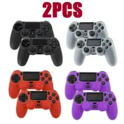 2PCS Silicone Skin Case PlayStation PS4 Controller Skin Case Gel Anti-slip Cover