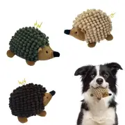 Plush Hedgehog Dog Toys 3 PCS - Squeaky No-Stuffing Hedgehog for Small and Me...