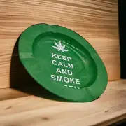 Metal plate Tray Printed Plate Game Keep Calm Side Table AshTray home decor