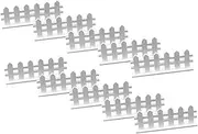 BUTIFULSIC 20pcs Dollhouse Fence Landscape Adornment Decorative Fence for Micro Landscape Home Accessories Decor for Home Picket Fence Decor for Decoration Home Décor Mini Crafts Wood White