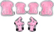 Kids Knee and Elbow Pads | Comfortable Kids Protective Gear Set,Flexible Protective Gear for Outdoor Activities Cycling Rollerblading Scootering