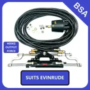 Hydraulic Boat Outboard Engine Steering Kit W/O WHEEL SUITS EVINRUDE 468KG FORCE