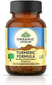 Green Velly Organic Turmeric Formula 60 Veg Capsules | Strong Anti-inflammatory | Enhances Skin, Bone, and Joint Health - (Pack of 2)
