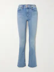 [Mother] Mother - The Outsider Sneak Mid-rise Flared Jeans - Light denim - 26 26 Blue