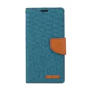 Goospery Canvas Diary for iPhone 14 Pro Max - Green