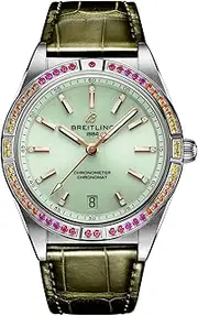 [Watch Breitling] Breitling Gem Set Chronomat Automatic 36 mm South Sea Mint Green Watch A10380611L1P1, Mint Green, Mint Green