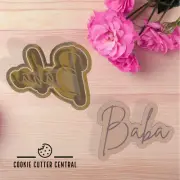 Baba Cookie Cutter and Embosser - 6.6cm x 8.5cm