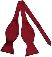 [Aiko Fashion] Mens Silk Satin Formal Self Tie Bow Tie Adjustable Self-tied Bow Wedding Necktie