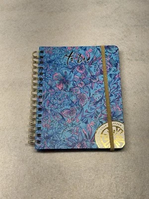 NWT Lilly Pulitzer Breakwater Blue Shell N Bells 240 Page To-Do Planner