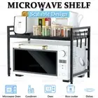 2-Tier Microwave Oven Rack Kitchen Storage Shelf Steel Organizer Stand Cabinet