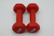 3 lbs BOWFLEX Hex Neoprene Dumbbells Set of 2 Hand Weights Strength Training