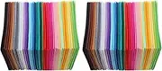 SHINEOFI 80 Pcs Nonwoven Fabric DIY Material for Sewing Squares, Color Analysis Draping Kit, Craft Supplies, Coloured Felt Fabric