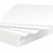 25 White Mat Board Blanks Random Sizes 6x8 - 10x13 Beveled Drop-Out / Fall-Outs