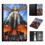 PASSPORT ITINERARY ORGANIZER|SPACESHIP ROCKET LAUNCH
