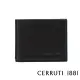 【Cerruti 1881】義大利頂級小牛皮8卡短夾皮夾 CEPU05431M(黑色 贈原廠送禮提袋)