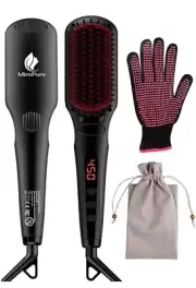 MiroPure Ionic Hair Straightening Brush w/ Glove KL1020