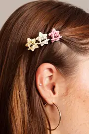 Multi 9 Pack Star Claw Clips - Size ONE, Women's Hair Accessory