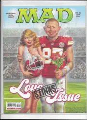 MAD MAGAZINE #36 TAYLOR SWIFT SUPERBOWL COVER TRAVIS KELCE APRIL 2024