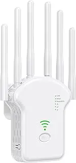 WiFi and Signal Amplifier, Wireless Internet Extender - Wide Range Wireless Booster for Home, Office, Basement and Outdoor