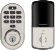 NEW KWIKSET HALO WI-FI KEYPAD SMART LOCK KEYLESS ENTRY DEADBOLT SATIN NICKEL