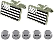 [Select Gifts] Shirt Dress Studs Brittany Flag Cufflinks