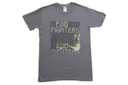 Foo Fighters Unisex Adult Guitar T-Shirt (Grey) (S)