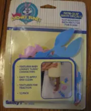 VTG & NIP- BABY LOONEY TUNES 1997 NON-SLIP BATH DECALS SAFETY 1st 12-PCs