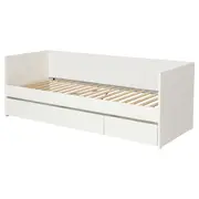 VIHALS day-bed frame with storage, white, Single