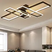 LED Ceiling Lights 4-Light 90/120cm Flush Mount Lights LED Modern Style Dining Room Bedroom Lights 110-240V ONLY DIMMABLE WITH REMOTE CONTROL