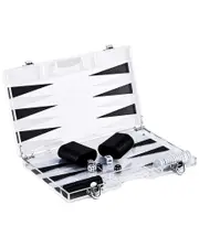 INFINITY 14in Lucite Backgammon Set