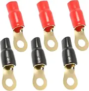 Mobestech 3-pair Brass Terminal Blocks for Speaker Plugs Cables Easy Install Reliable Audio Connector Set