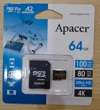 在飛比找Yahoo!奇摩拍賣優惠-【小樺資訊】 含稅 宇瞻 APACER 記憶卡 64G Mi