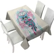Dream Catcher and Graceful Lady Owl Tablecloth