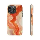 Rose Gold Radiant Peach Marble - Phone Cover Case for iPhone | Galaxy | Pixel
