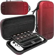 Switch Case for Nintendo 2 2025 Accessories with Screen Protector, Travel Carrying Game Hard Case for Nintendo Switch 2, Large Portable Switch Bag (Red)