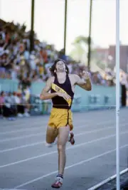 Olympic Trials, Graceland Bruce Jenner in action, crossing f - 1972 Old Photo