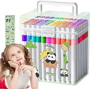 Kids Markers, Long-Lasting Marker Set for Kids, Waterproof No Smudging Acrylic Painting Pen for Toddler School Classroom Travel Stuffers Easter