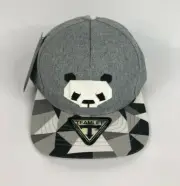 Mens Womens Paper Folding Origami Baseball Cap Snapback Hats Panda Gray size Med