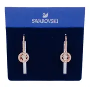 NEW SWAROVSKI Brand Rose Gold Sparkling Dance White Crystals Earrings 5504753