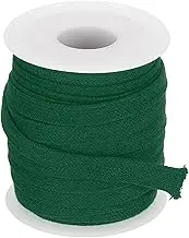uxcell Flat Drawstring Cord 0.4 Inch x 10 Yd, Soft Cotton Draw String Replacement Rope Cords Roll for Hoodie Sweatpants Shorts Pants Strap Garment Dark Green