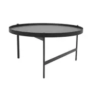 New Rapidline 800mm Round Coffee Table Powder Coated Base Melamine Top NIDO-CTL8