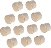 Happyyami Portable Aluminum Jar Set 12pcs 100ml Aluminum Jars with Lid Refillable Travel Containers Cosmetics Storage Airtight Mini for Makeup