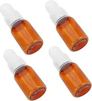CHILDWEET 4 Pack Essential Oil Dropper Bottles 35ml Small Plastic Bottles Dropper for Aromatherapy Perfume Travel