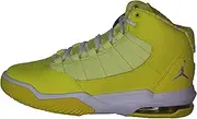 [Jordan] Max Aura Girls Youth Size, Dynamic Yellow, White, Citron Tint, 4 Big Kid